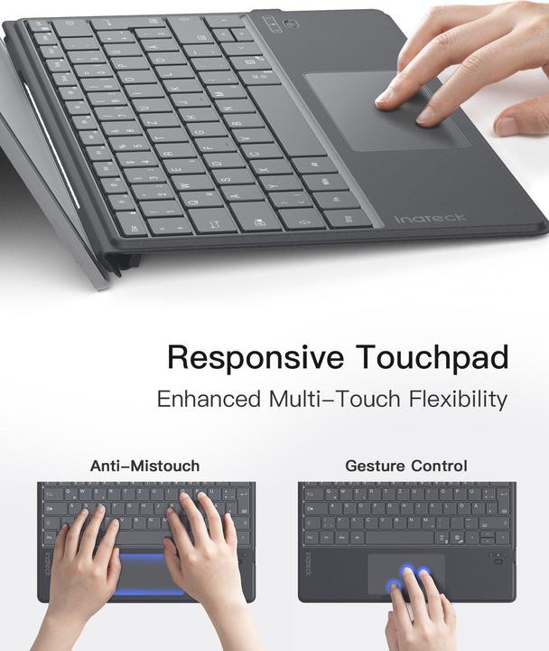 Image du produit Inateck Keyboard Surface gray, Sureface Pro 8-11 Compatible (DE, Sans fil)