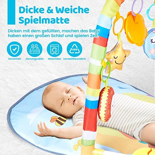 Produktbild Activity Board Baby Spielbogen, Spielmatte & Gym mit Musik & Lichtern – Pädagogisches Spielzeug für Baby &