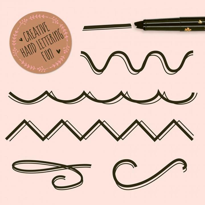 Produktbild Top Model Handlettering Set Flower Berry