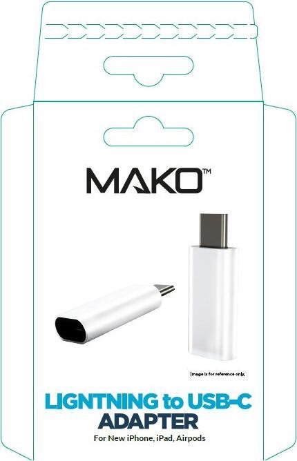 Image du produit Mako Lightning - USB-C Adapter (Lightning, USB Type C)