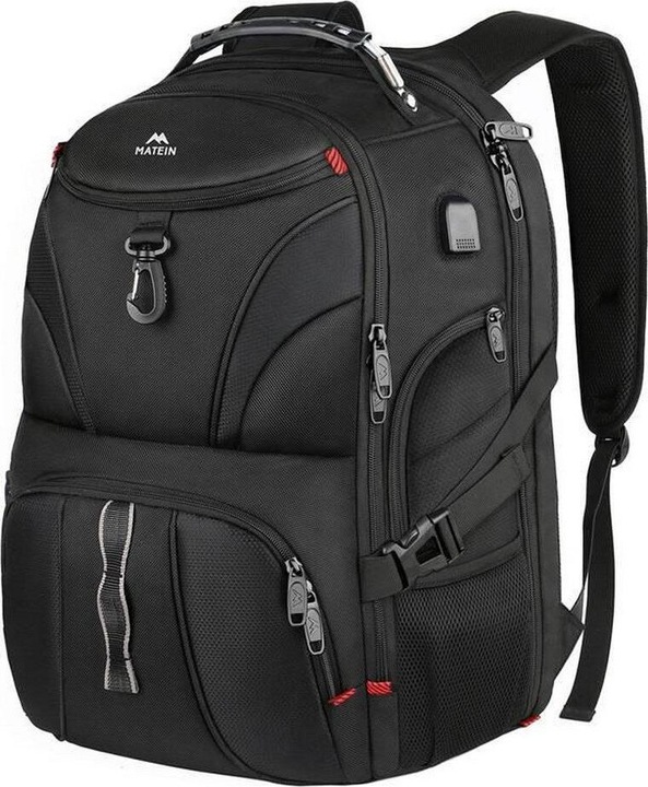 Actual product image Matein 17" laptop travel backpack 1211 Black (45 l)