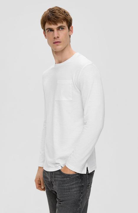 Produktbild s.Oliver T-Shirt Longsleeve mit Flammgarnstruktur (3XL)