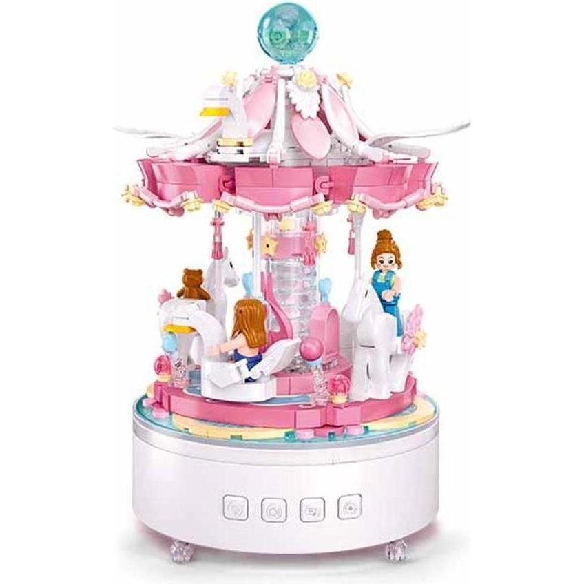 Thumbnail - Sluban SL96031 - Spieluhr Karussell (566 Teile)