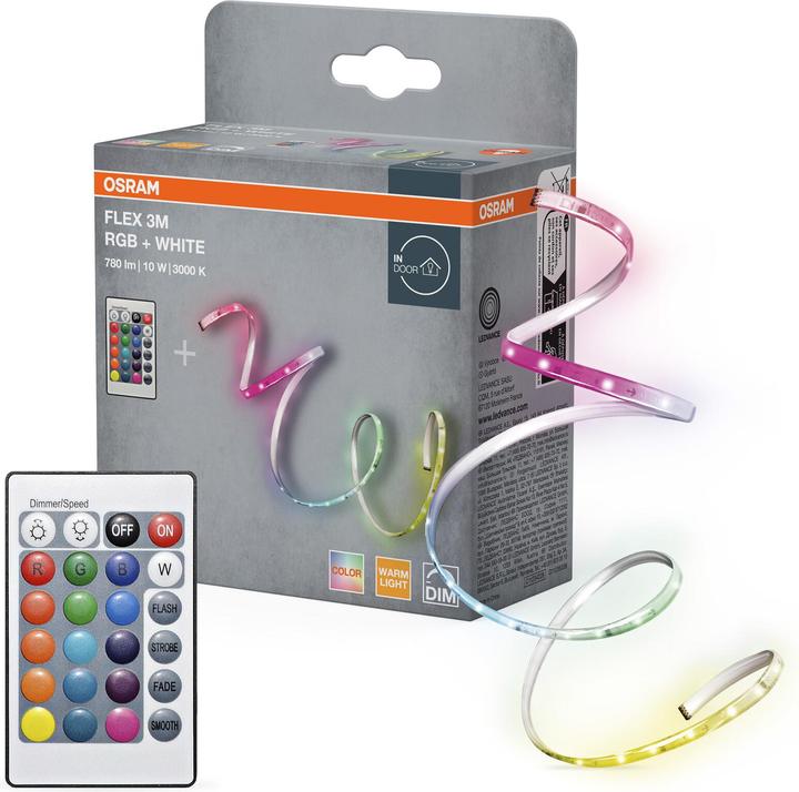 Actual product image Osram Flex 3M RGB Remote Control (RGB, Warm white, 300 cm, Indoor)