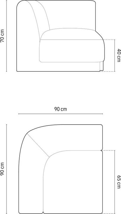 Nutritional values and ingredients Micadoni Miley (1-seater, Modular sofa)