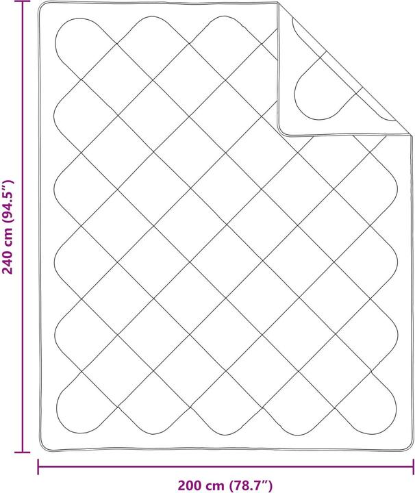 Actual product image vidaXL Sommerdecke (240 x 200 cm)