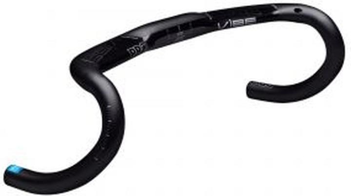 Actual product image PRO Bike Gear HANDLEBARS VIBE AERO PURSUIT 38CM ALUMINIUM 6066, DI2, 31.8MM, BLACK (31.80 mm)