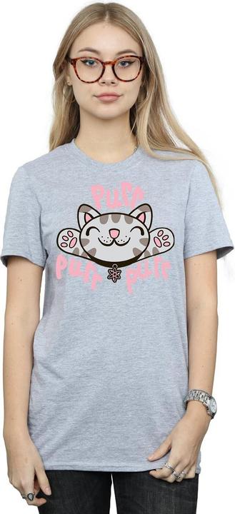 Image du produit Big Bang Theory Femme/Les femmes - T-shirt boyfriend en coton doux Kitty Purr (M)