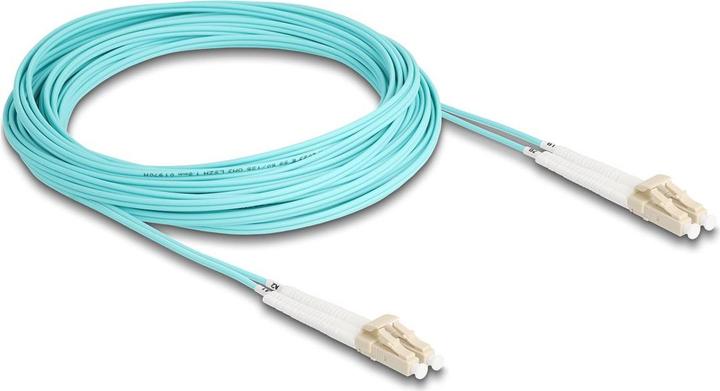 Produktbild Delock LWL Kabel LC-D > LC-D Multimode OM3 winkelbar 10,0m (CAT8.2, 10 m)