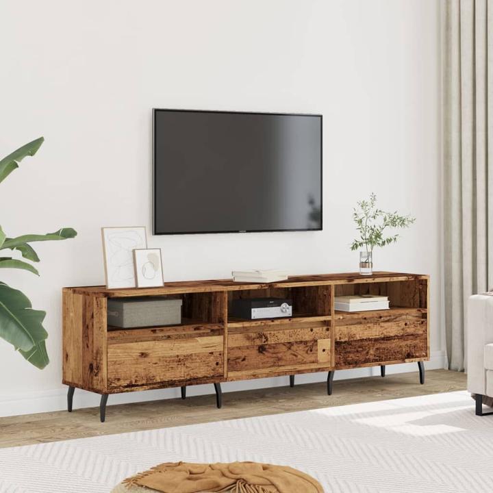 Image du produit VidaXL TV Schrank Lowboard Fernsehschrank Fernsehtisch TV Möbel Altholz-Optik (150 x 30 x 44.5 cm)
