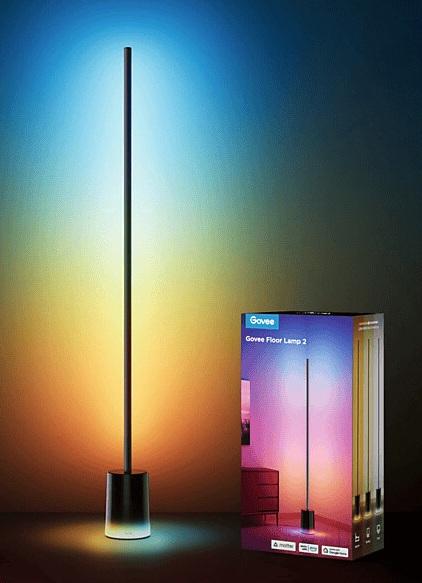 Productafbeelding Govee Hoekvloerlamp, zwart, Matter, RGBICWW, 1500 lm (1725 lm)