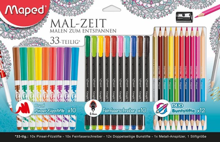 Produktbild Magni Malset Mal-Zeit für Erwachsene, 33tlg. (Mehrfarbig, 33 x)