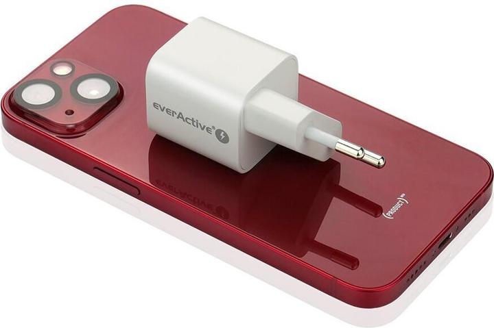 Produktbild Everactive USB/USB-C-Ladegerät QC3.0 30 W GaN-Technologie Weiss (30 W, 2 Ports)