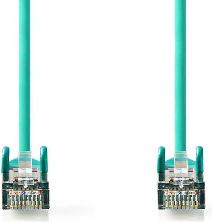 Image du produit Nedis Câble Cat 5e | SF/UTP | RJ45 mâle | RJ45 mâle | 5.00 m | rond | PVC | vert | sachet plastique (S/FTP, CAT5e, 5 m)