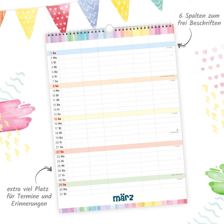 Actual product image Trtsch large picture calendar (29.5 x 42 cm, No binding, German)