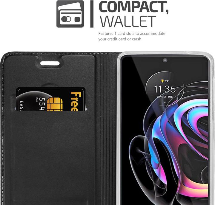 Actual product image Cadorabo Classy Book Case for Motorola EDGE 20 PRO / EDGE S PRO (Motorola Edge S Pro, Motorola Edge 20 Pro)