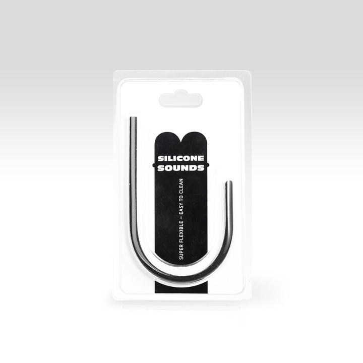 Actual product image All Black 8-10 mm Silicone Urethral Probe