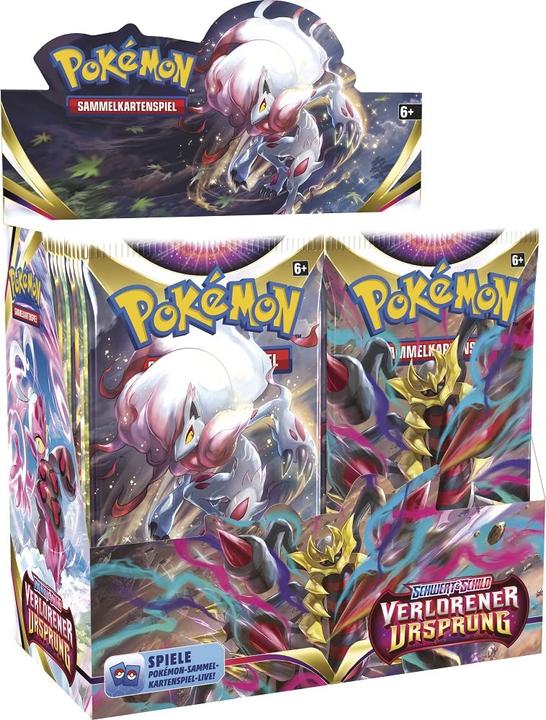 Actual product image Pokémon SWSH11 Booster 10K. (German, Booster display)