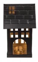 Actual product image Ootb Black metal decorative house for tea lights
