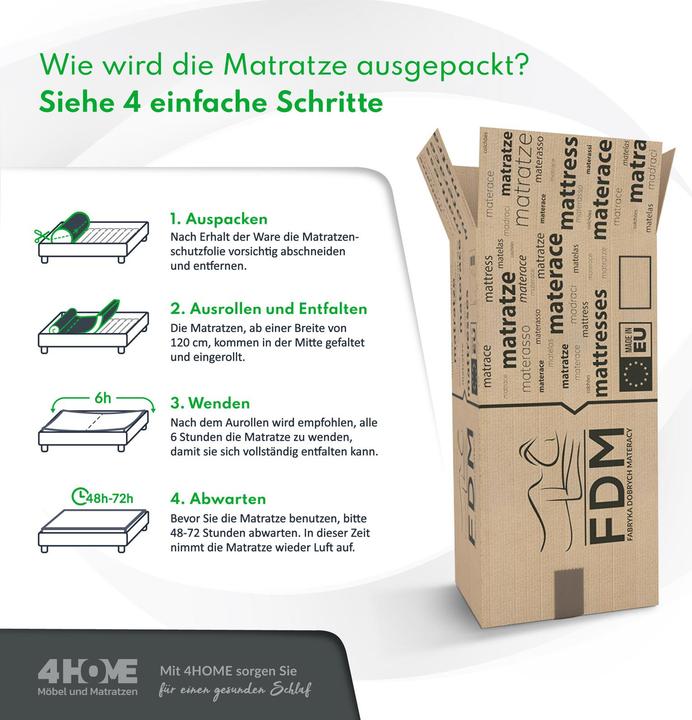 Image du produit Avetoe Matratze 160x200 EUROPA KOKOS PREMIUM 9 Zonen (160 x 200 cm)