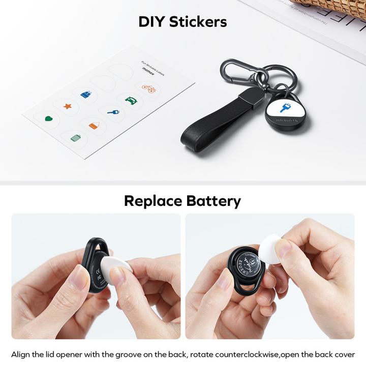 Image du produit Momax Pinpop Keyfinder - Noir (iOS)