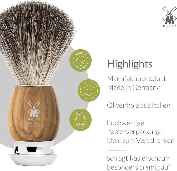 Immagine prodotto Mühle Set da barba Vivo con supporto