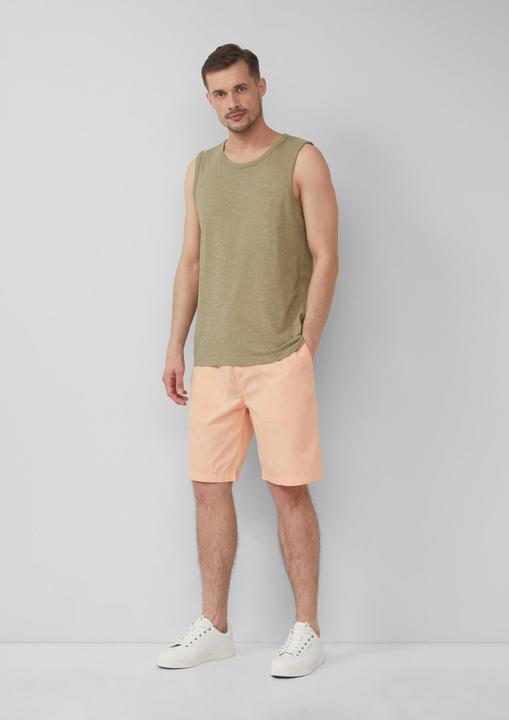 Actual product image S.Oliver T-Shirt Baumwoll-Tanktop mit Flammgarnstruktur (L)