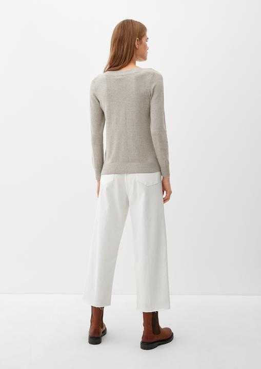 Produktbild s.Oliver Strickpullover Pullover aus Viskose und Baumwolle (44)