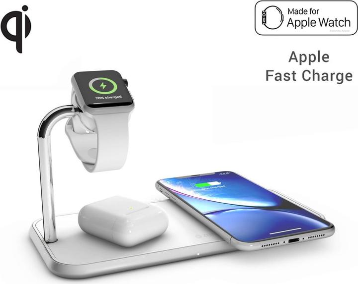 Produktbild Zens Aluminium Dual Wireless Charger + Watch (20 W)