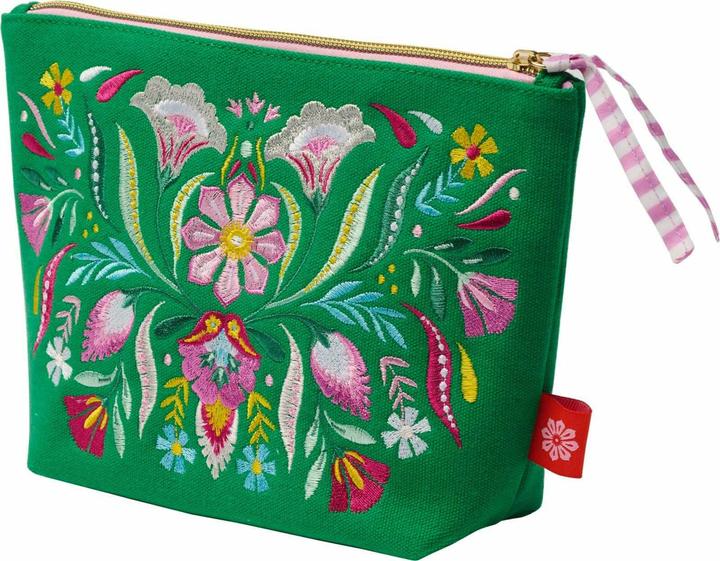 Produktbild Fiesta del Sol Accessoirestasche bestickt, 18 x 24 cm, grün