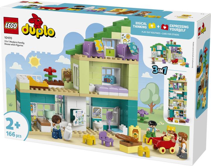 Actual product image LEGO Modernes Familienhaus mit Figuren – 3-in-1-Set (10470)