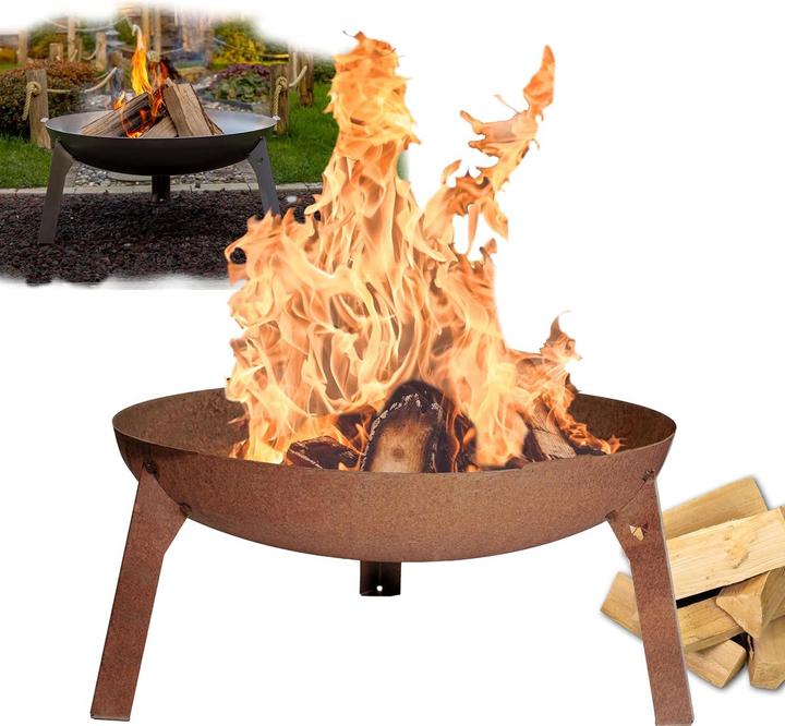 Immagine prodotto Fennek Grill Feuerschale 3 Pod, 65 cm (65 cm)