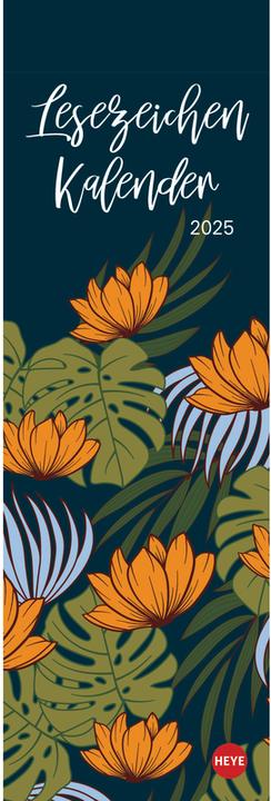 Produktbild Floral Art Lesezeichen & Kalender 2025 (6 x 18 cm)