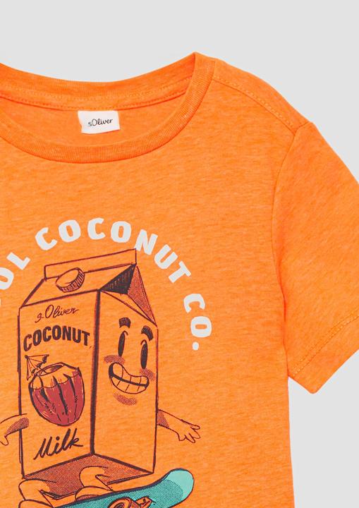 Produktbild S.Oliver T-Shirt T-Shirt aus Baumwolle mit Frontprint (128, 134)