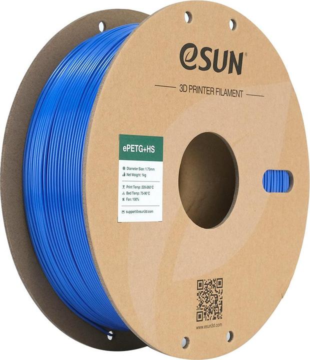 Actual product image eSUN EPETG+HS 1.75mm SOLID BLUE 1kg (PETG, 1.75 mm, 1000 g, Blue)