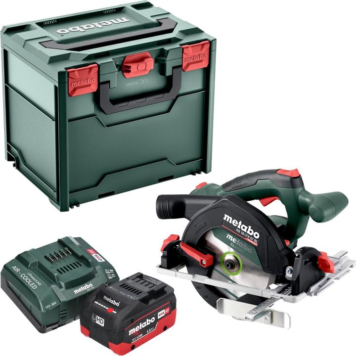 Immagine prodotto Metabo KS 18 LTX 57 BL Sega circolare portatile a batteria 18 V 57 mm + 1x batteria LiHD 5,5 Ah +