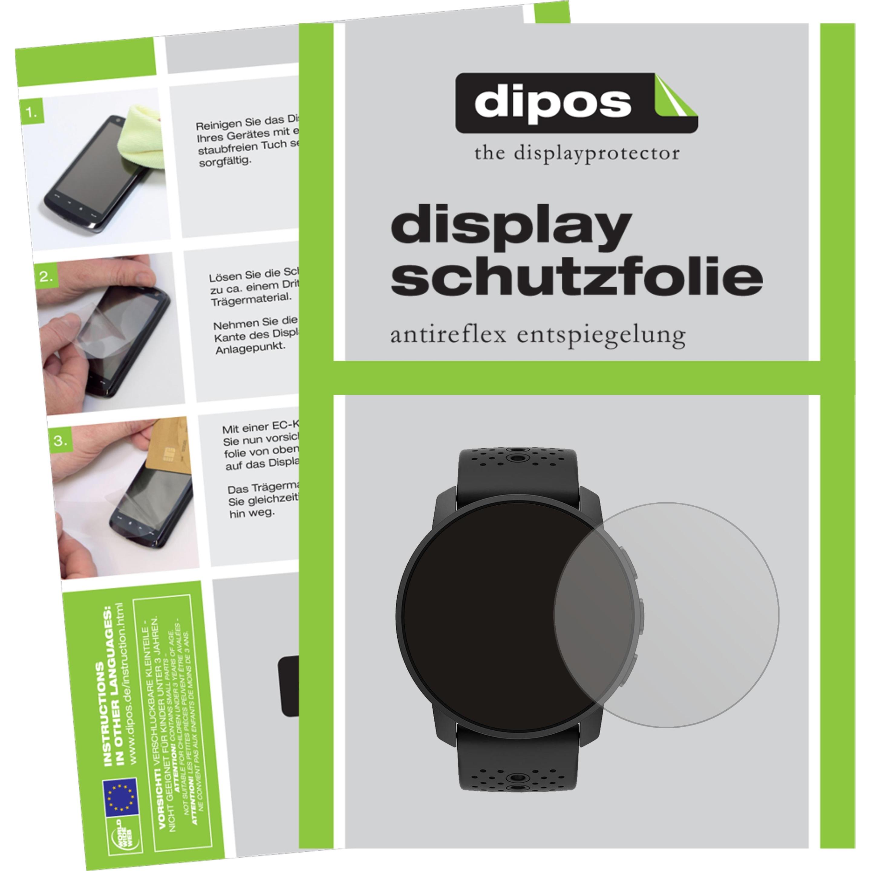 Dipos Displayschutzfolie Antireflex, Smartwatch Schutzfolie, Transparent