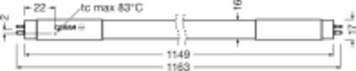 Produktbild Osram LED Röhre SubstiTUBE HF 115cm Glas G5 T5 26W 3600lm warmweiss 3000K wie 54W (G5, 3600 lm, 1x)