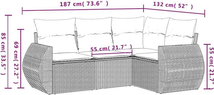Produktbild vidaXL Beckett