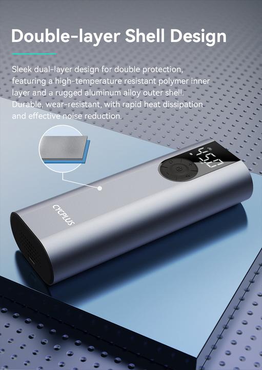 Actual product image Cycplus Air pump A8