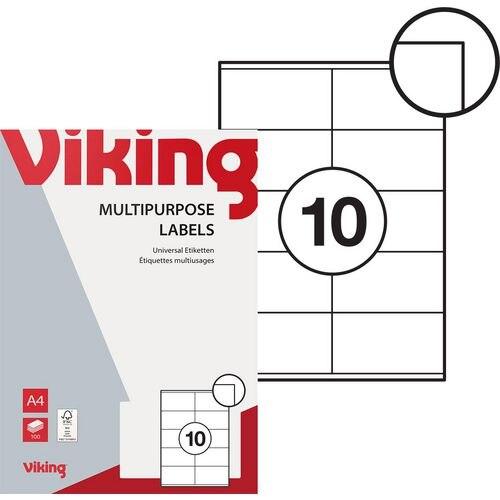 Actual product image Niceday Multifunctional labels 105x57mm