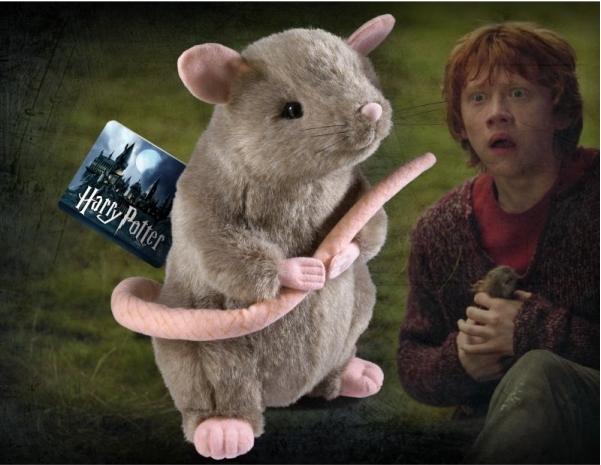Actual product image Noble Collection Harry Potter: Scabbers / Scabbers - Peter Pettigrew (28 cm)