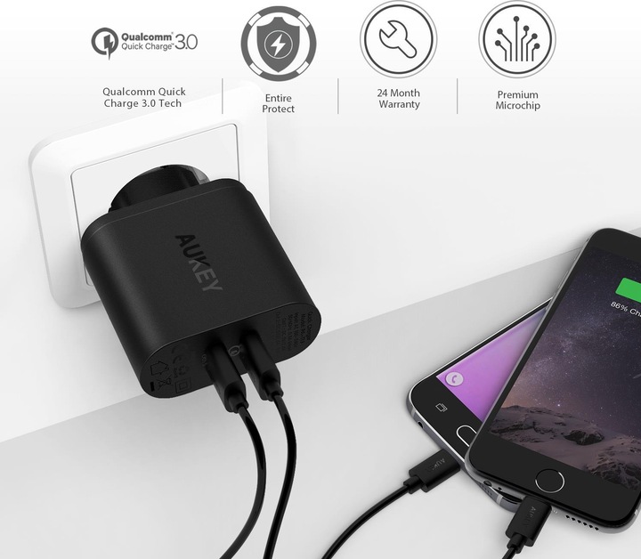 Produktbild Aukey PA-T13 Quick Charge 3.0 33W (34.50 W)