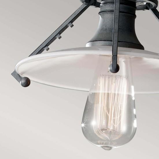Actual product image Elstead Lighting Urban Renewal pendant light E27 Weathered zinc (E27)