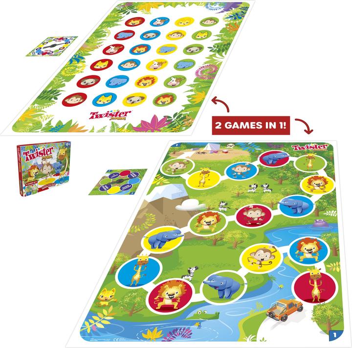 Produktbild Hasbro Twister Junior Spiel - 2-4 Spieler (Englisch, 2 - 4 Spieler)