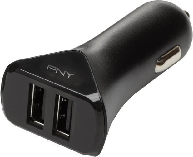 Produktbild PNY Dual USB Car Charger Black