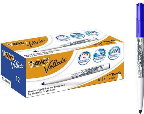Immagine prodotto Bic Velleda 1741 evidenziatore 12 pezzo(i) Tipo di punta Blu (12x)