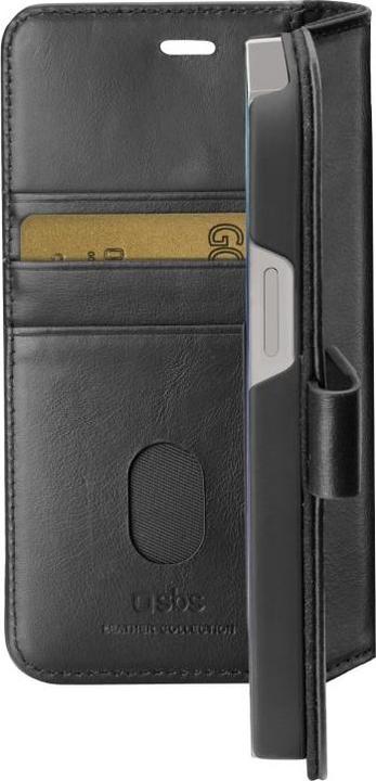 Produktbild SBS Real Leather Wallet for iPhone 14, black color (Apple iPhone 14)