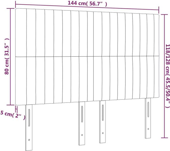 Image du produit vidaXL Laureen (144 x 5 x 128 cm)