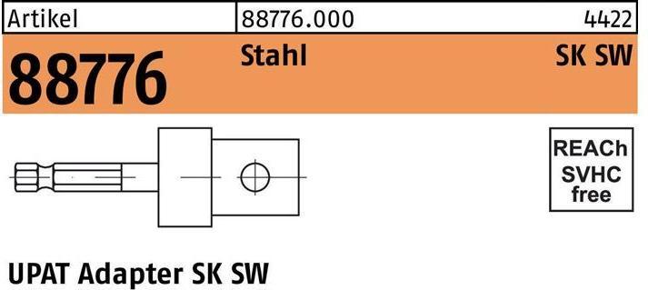 Productafbeelding Upat Adapter R 88733 f.ankerstangen SW 8 1/2 staal